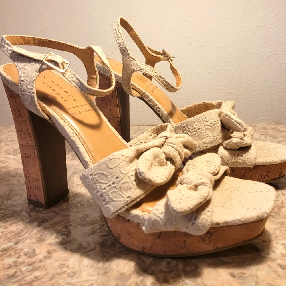 LC Lauren Conrad Heels with Memory Foam